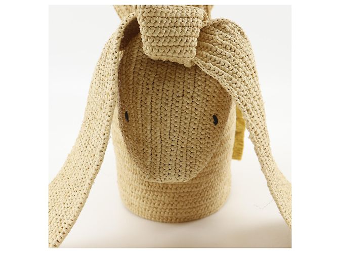 Borsa a mano Loewe Bunny Basket Beige Giallo - vista 9