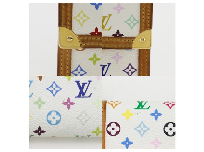 Louis Vuitton Monogram Multicolore Tri-fold Long Wallet White Multiple colors - view 14