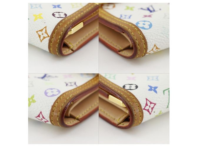 Louis Vuitton Monogram Multicolore Tri-fold Long Wallet White Multiple colors - view 4