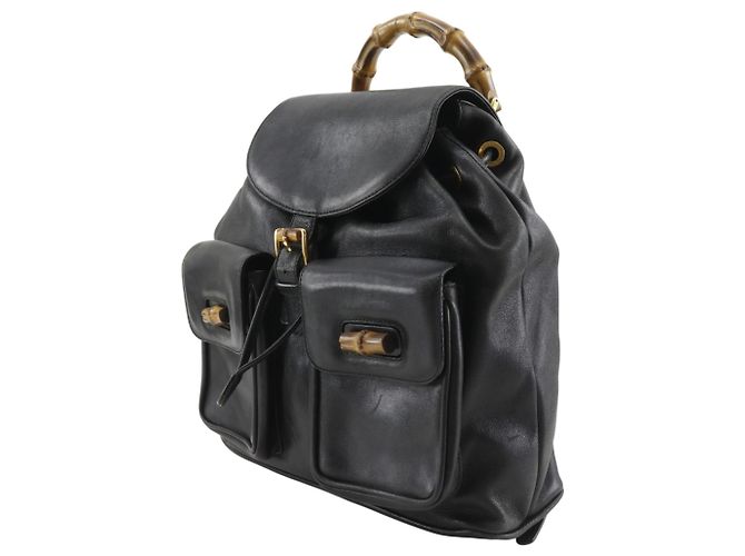 Zaino Gucci Bamboo Nero - vista 2