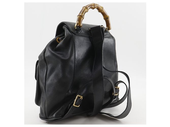Zaino Gucci Bamboo Nero - vista 3
