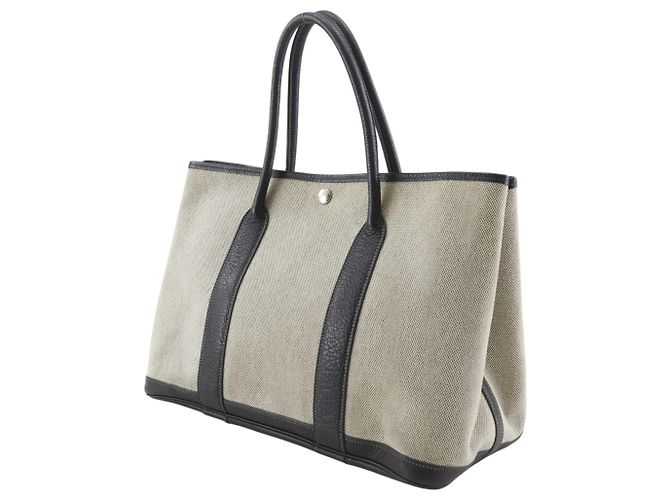 Hermès Borsa Tote Hermes Garden Party PM 36 Marrone - vista 2