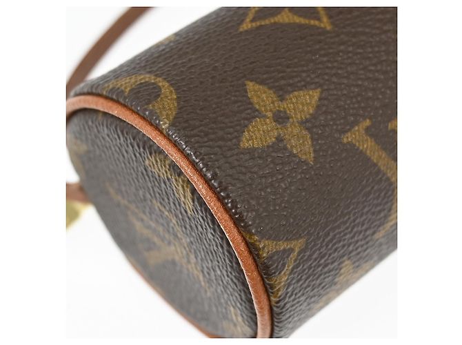 Louis Vuitton Papillon Pochette Monogram Canvas Mini Marrone - vista 5