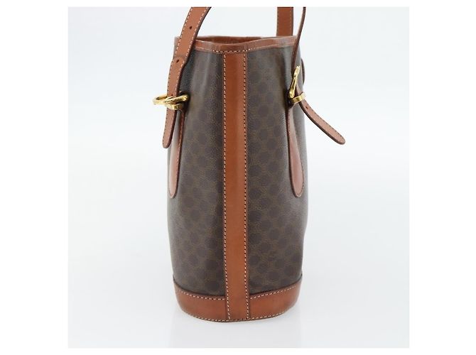Céline Celine Vintage Macadam Canvas and Leather Braun - Ansicht 4
