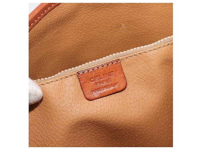 Céline Celine Vintage Macadam Canvas and Leather Braun - Ansicht 6