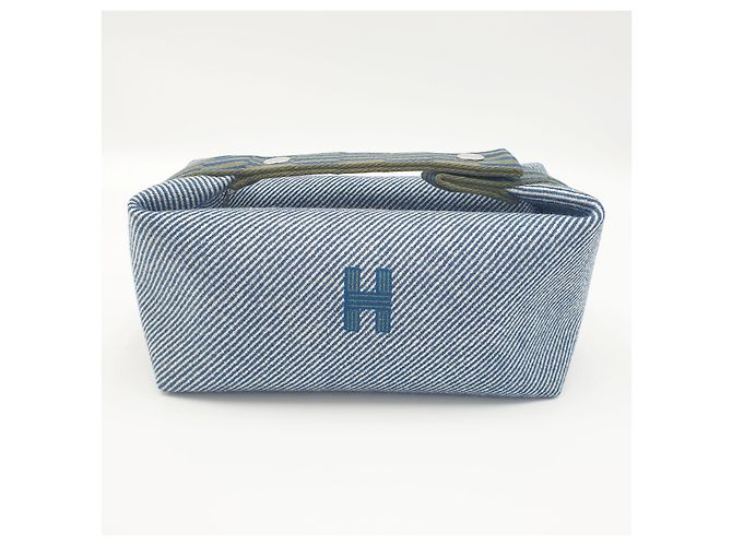 Hermès Pochette Bride-a-Brac H Natte PM Bleu Abysse Blu - vista 2