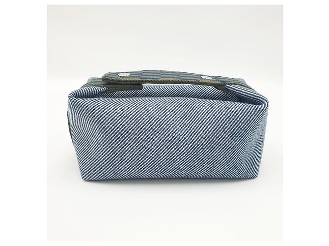 Hermès Pochette Bride-a-Brac H Natte PM Bleu Abysse Blu - vista 3