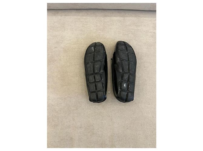 Prada Mocassini in vernice nera con fiocco Nero - vista 5