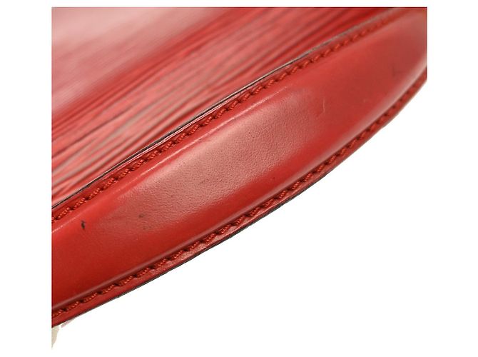 Borsa Louis Vuitton Monceau in pelle Epi BB Rosso - vista 6