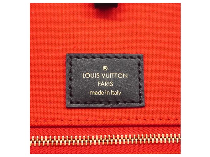 Borsa Tote Louis Vuitton Monogram Giant Reverse OnTheGo GM Marrone - vista 5