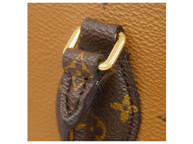 Borsa Tote Louis Vuitton Monogram Giant Reverse OnTheGo GM Marrone - vista 6