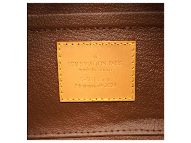 Necessaire Louis Vuitton Yellow Damier Pop Locker Dopp Kit Giallo - vista 5