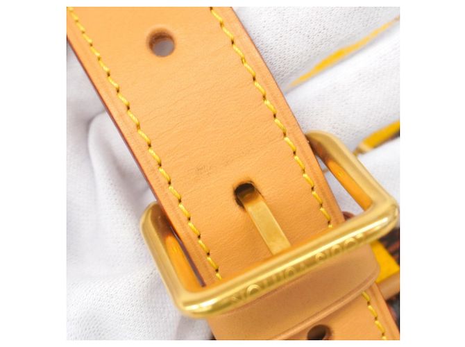 Necessaire Louis Vuitton Yellow Damier Pop Locker Dopp Kit Giallo - vista 7