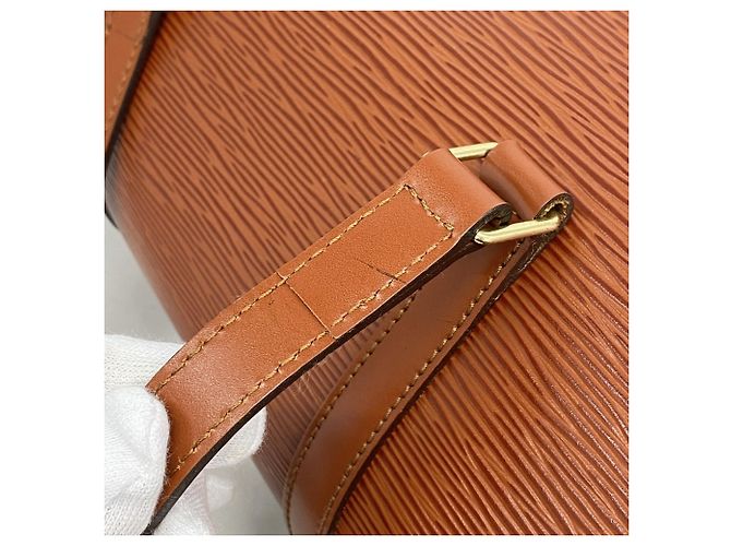 Borsa Louis Vuitton Epi Soufflot M52223 Marrone - vista 9