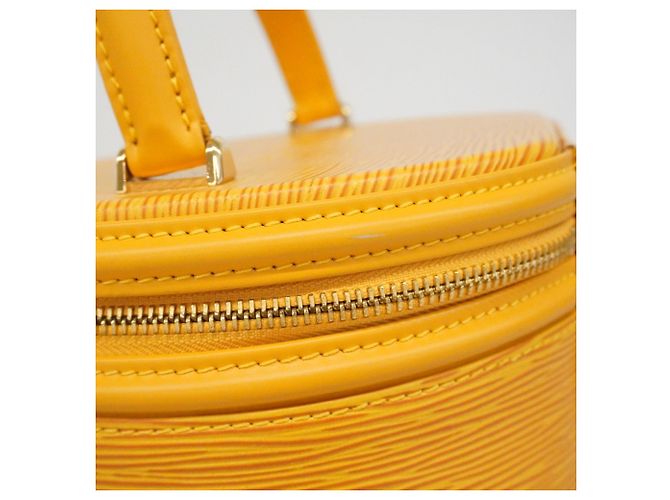 Borsa Louis Vuitton Epi Cannes Giallo - vista 11