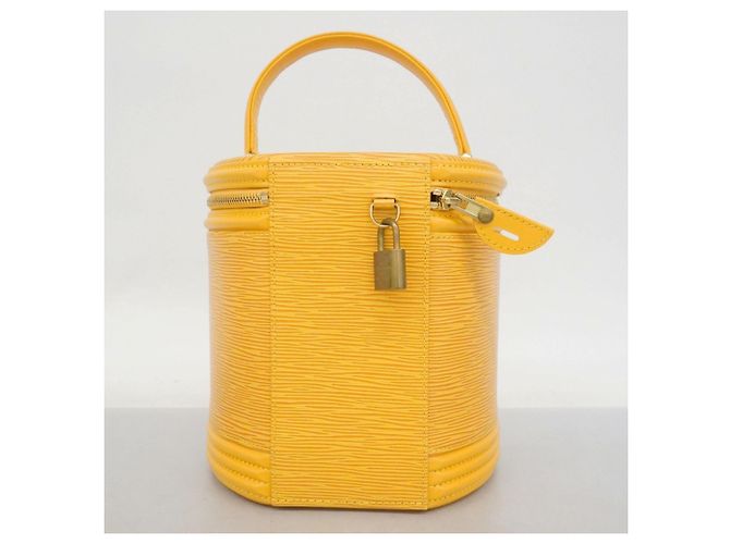 Borsa Louis Vuitton Epi Cannes Giallo - vista 12
