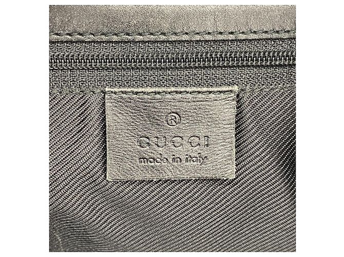 Borsa Tote Gucci GG Canvas Nero Beige - vista 5