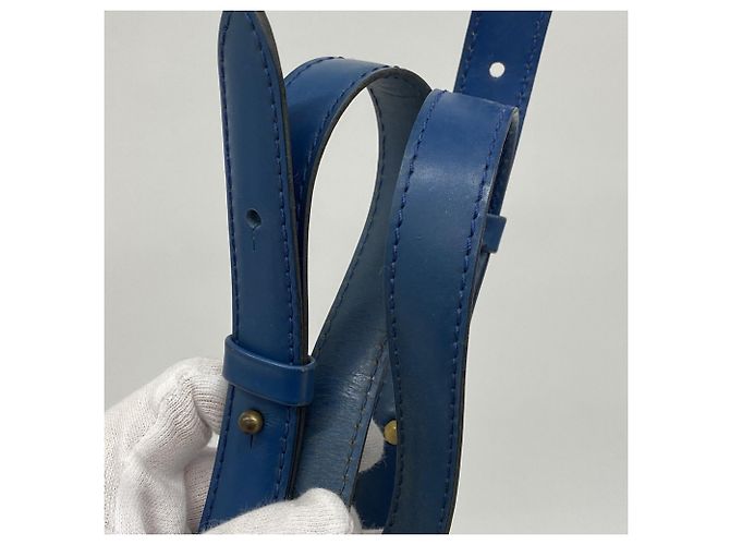 Borsa a Spalla Louis Vuitton Epi Cluny Blu - vista 10