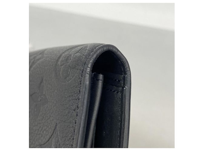 Portafoglio lungo Brazza Monogram Shadow Louis Vuitton Nero - vista 5