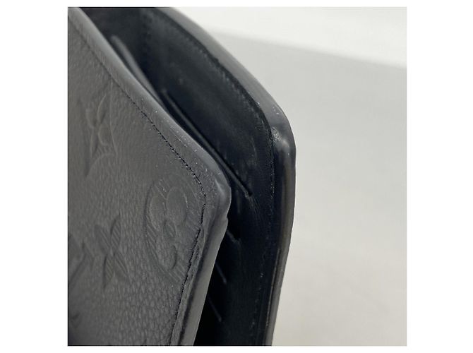 Portafoglio lungo Brazza Monogram Shadow Louis Vuitton Nero - vista 6