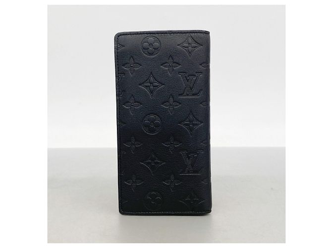 Portafoglio lungo Brazza Monogram Shadow Louis Vuitton Nero - vista 7