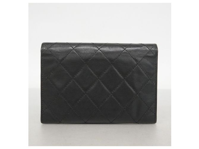 Carteira Chanel Cambon em pele de cordeiro Preto - vista 10