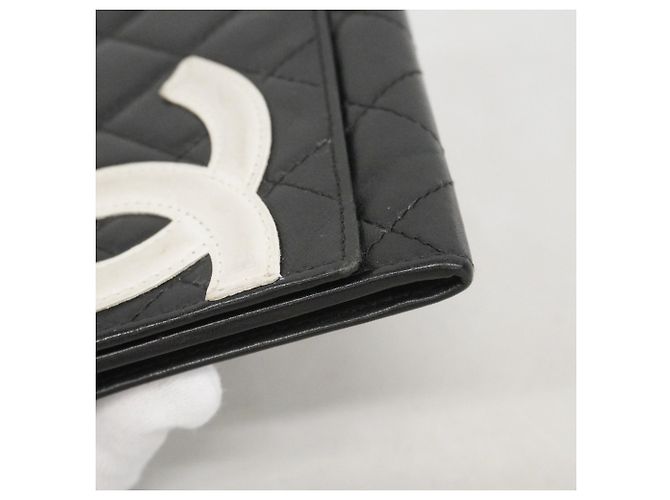 Carteira Chanel Cambon em pele de cordeiro Preto - vista 5