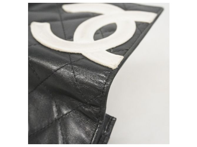 Carteira Chanel Cambon em pele de cordeiro Preto - vista 6