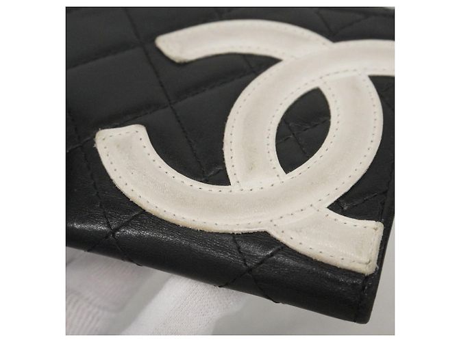 Carteira Chanel Cambon em pele de cordeiro Preto - vista 7
