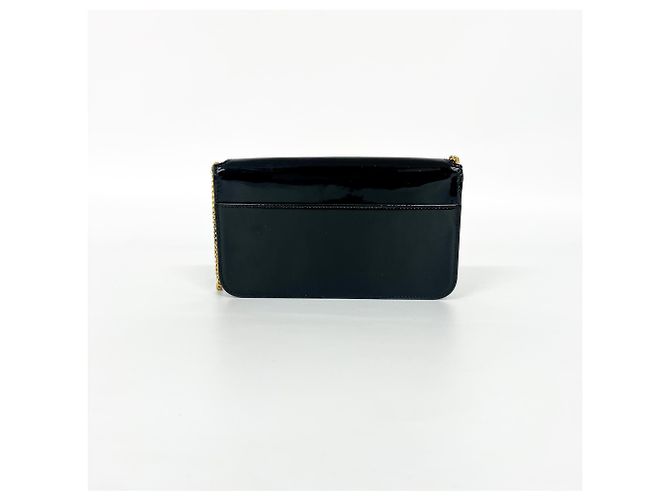 Saint Laurent Cassandre Flap Wristlet Patent Nero - vista 3