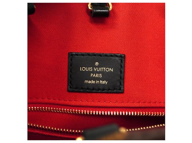 Borsa Tote Louis Vuitton Monogram Giant Reverse OnTheGo MM Marrone - vista 5