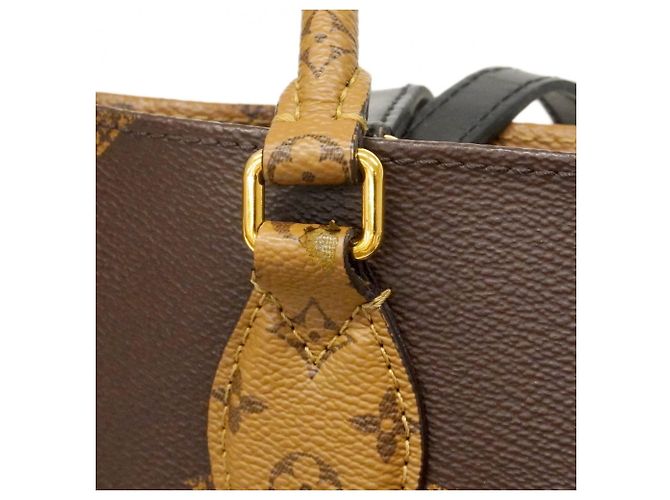 Borsa Tote Louis Vuitton Monogram Giant Reverse OnTheGo MM Marrone - vista 7