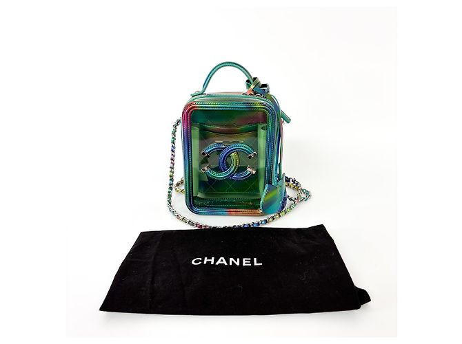 Chanel Filigree Vertical Vanity Case en PVC con Lambskin Small Multicolor - vista 2
