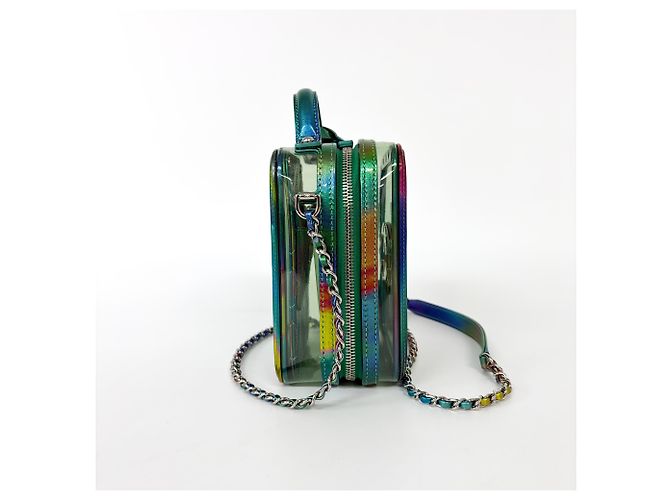 Chanel Filigree Vertical Vanity Case en PVC con Lambskin Small Multicolor - vista 5