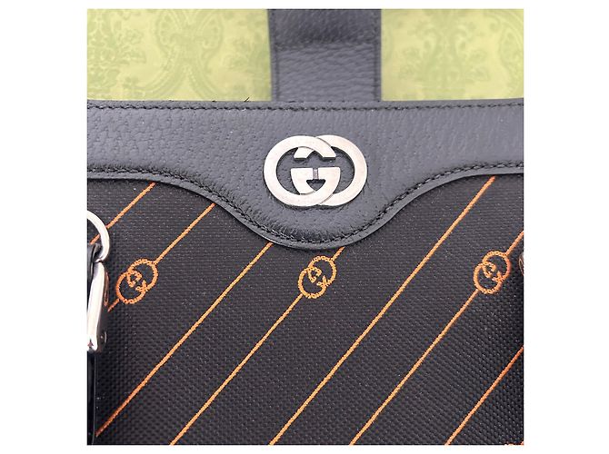 Gucci Ophidia GG Supreme Borsa Tote Nero D'oro - vista 7