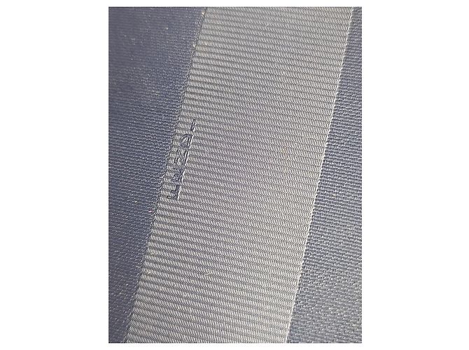 Fendi Borsa a Tracolla in Tela a Righe e Pelle Marrone Blu - vista 15