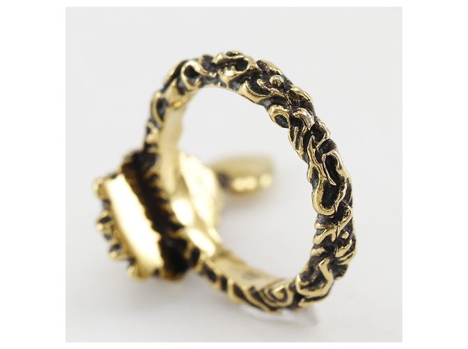 Anello Gucci Lion Head placcato oro D'oro - vista 3