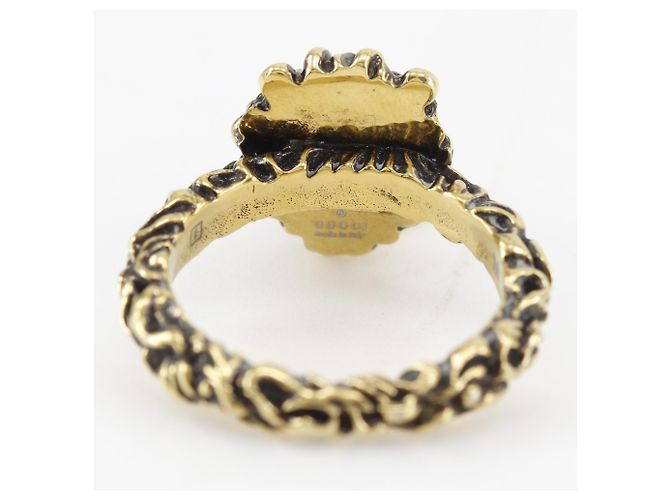 Anello Gucci Lion Head placcato oro D'oro - vista 4
