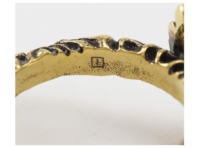 Anello Gucci Lion Head placcato oro D'oro - vista 6
