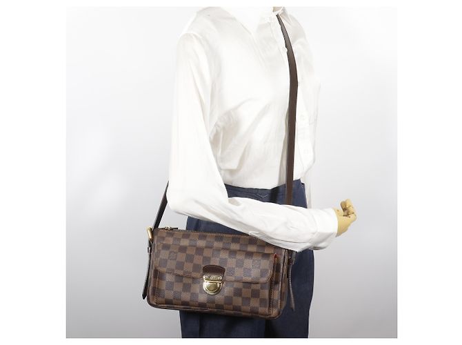 Borsa a Spalla Louis Vuitton Ravello GM Marrone - vista 18