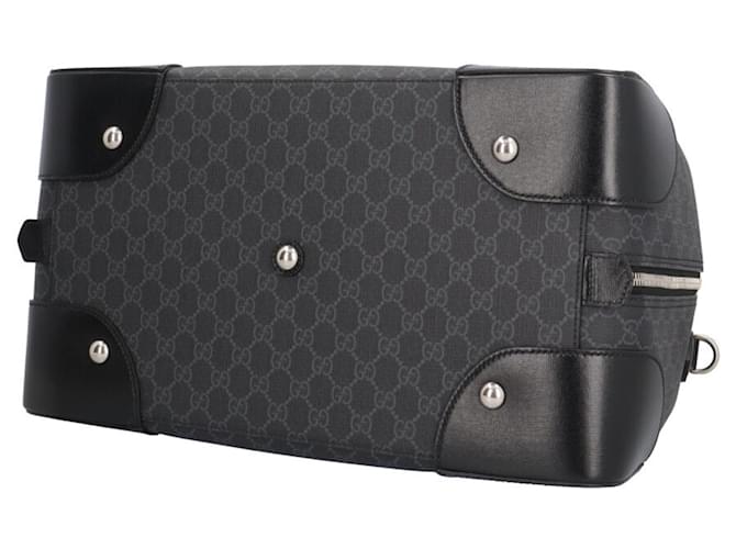 Borsa Spolverino Gucci Interlocking G Marrone Nero - vista 5