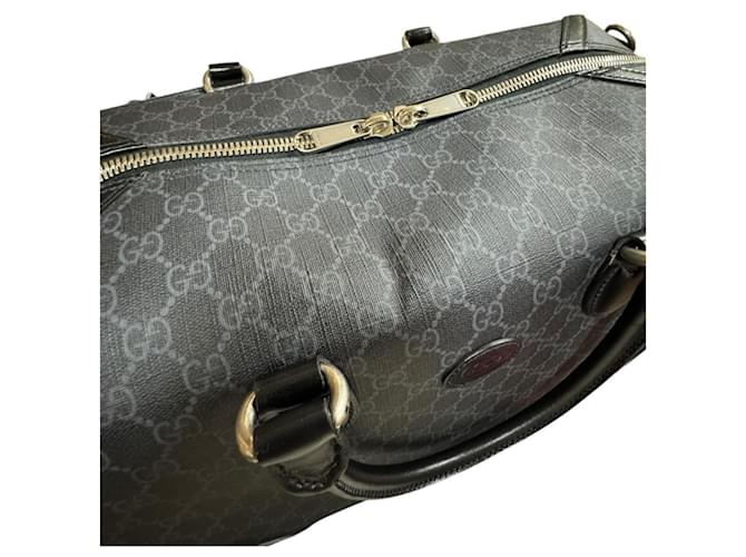 Borsa Spolverino Gucci Interlocking G Marrone Nero - vista 7