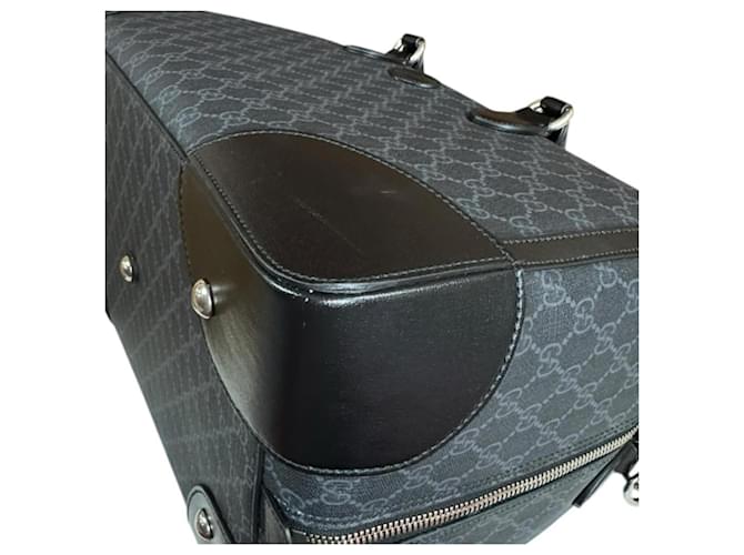 Borsa Spolverino Gucci Interlocking G Marrone Nero - vista 8