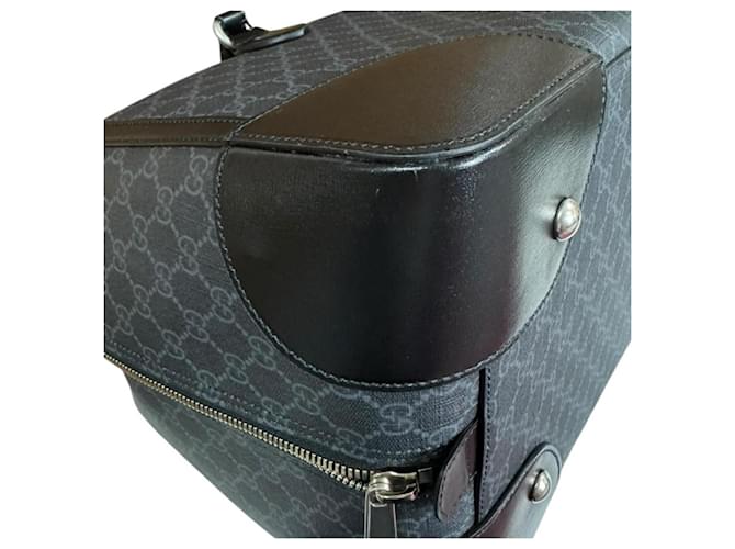 Borsa Spolverino Gucci Interlocking G Marrone Nero - vista 9