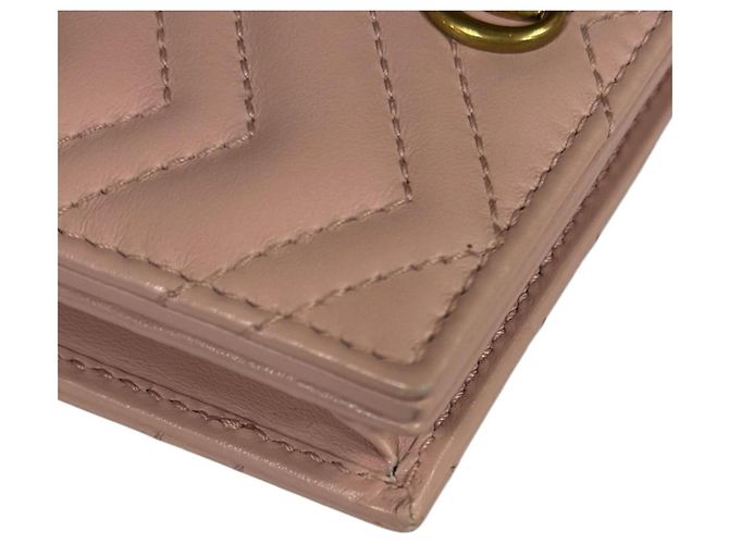 Portafoglio bi-fold Gucci GG Marmont Rosa - vista 7
