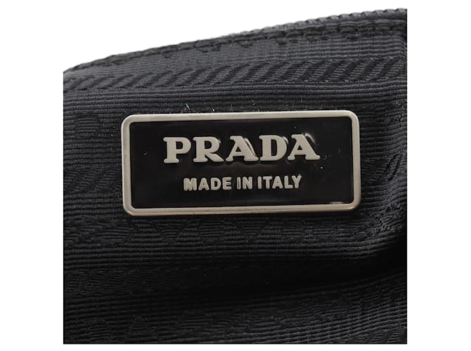 Borsa a tracolla in nylon nero Prada PRADA - vista 17