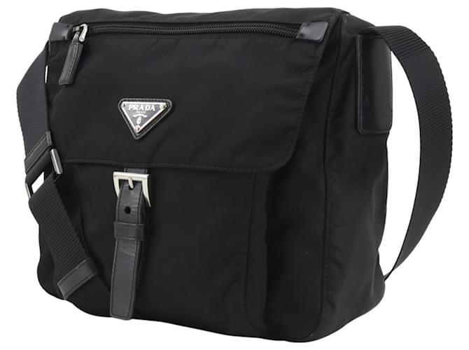Borsa a tracolla in nylon nero Prada PRADA - vista 2