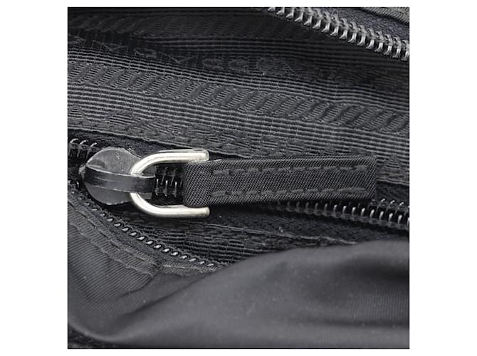 Borsa a tracolla in nylon nero Prada PRADA - vista 8