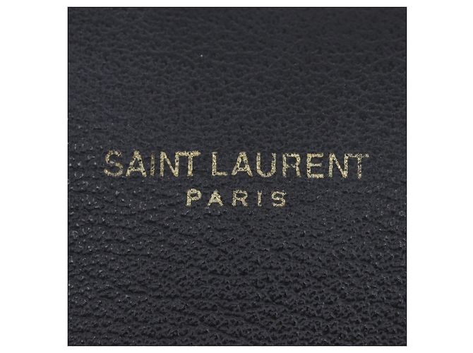 Borsa shopper Saint Laurent Toy Shopping Nero - vista 13