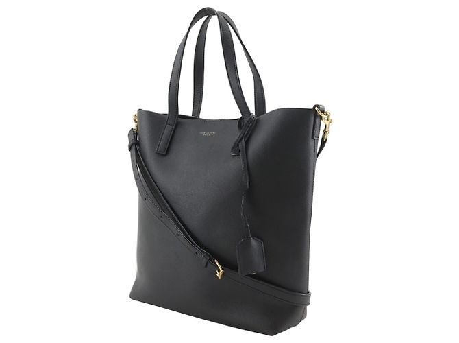 Borsa shopper Saint Laurent Toy Shopping Nero - vista 2